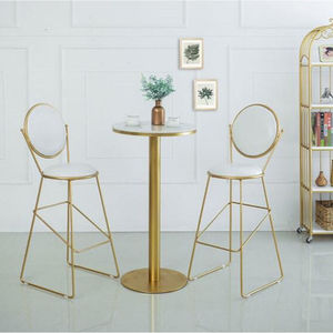 <span class=keywords><strong>Table</strong></span> de bar en marbre de style minimaliste moderne, <span class=keywords><strong>pour</strong></span> <span class=keywords><strong>balcon</strong></span> contre le mur, ensemble <span class=keywords><strong>table</strong></span>, jambes longues et étroites, chaise - Product Image 5