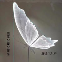 Grand papillon lumineux LED pour installation scénique, décoration de mariage et autres événements, toile de fond papillon pour fêtes et mariages