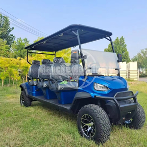 Carro de golf de lujo asequible 4 plazas 72V batería de litio coche de golf eléctrico todoterreno Buggy para turismo - Product Image 1
