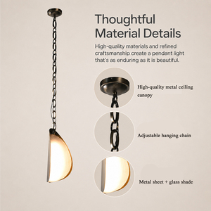 Factory Custom Modern Half Moon Pendant <b>Light</b> <b>Decorative</b> Chain Hanging Lamp <b>for</b> Dining Room Bedroom Hotel <b>lights</b> Manufacturer - Product Image 3