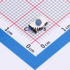 Y4A252110B Tactile Switch SMD,6x4mm Switch Single Pole Single Throw Round Button 2.6N Horizontal Mount - Product Image 1
