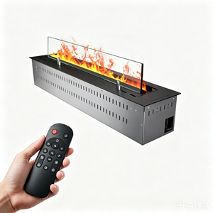 Caminetto a Vapore 3D da 1000mm/1200mm/1500mm, 9 Colori di Fiamma, Alimentazione ad Acqua Pura, Telecomando, Design Moderno in Acciaio Inossidabile - Product Image 5