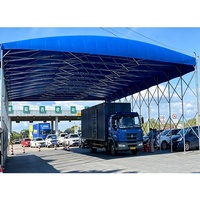 Tente coulissante d'extérieur, imperméable et pliable, auvent mobile pare-soleil en PVC, tente pliante à pousser et à tirer, auvent rétractable pour garage