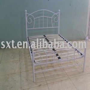 Vole fleur conception de lit <span class=keywords><strong>en</strong></span> métal avec <span class=keywords><strong>latte</strong></span> <span class=keywords><strong>en</strong></span> <span class=keywords><strong>bois</strong></span> base - Product Image 1