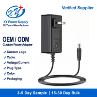 Adaptateur secteur AC/DC 60W, prise US, 24V 2.5A, classe 2, 100-240V, câble DC personnalisé OEM, fabricant certifié ETL CE