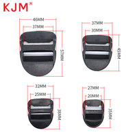 Sangle réglable robuste KJM avec logo personnalisé, boucle à étrier en plastique colorée, ajusteur de 1 pouce pour sac à dos