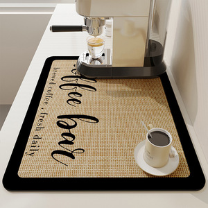 Tapete de lona para barra de café, antideslizante, impermeable, para mesa de cocina, para comedor - Product Image 5