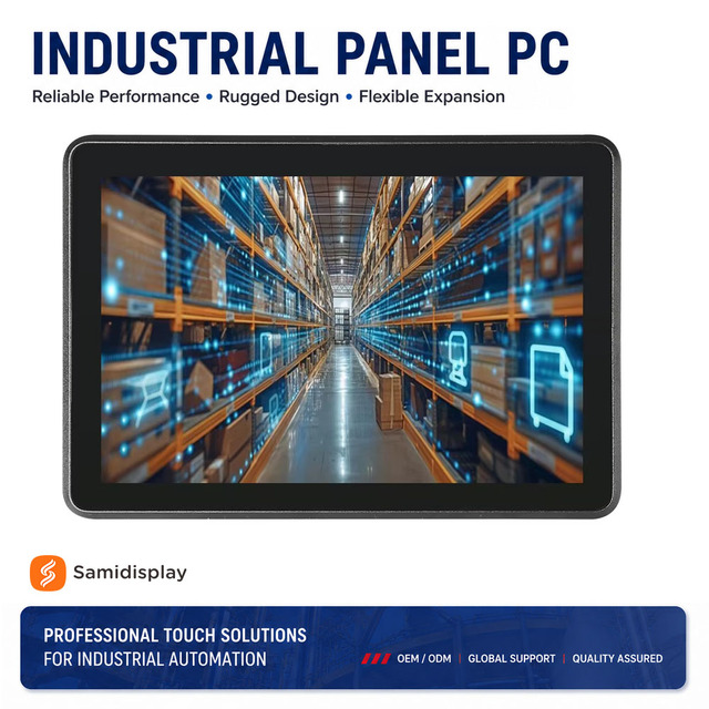 8 Inch IP65 Waterproof Capacitive Touch Screen Embedded Industrial LCD Monitor with VGA USB HMI Port