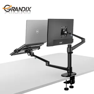 Ergonomie Hoogte Verstelbare Andere Computer Accessoires Aluminium Laptop Houder Stand En Lcd Monitor Arm