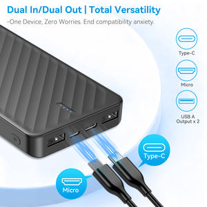 PowerBank NCC DY-0801 de 10000mAh 10W sin cable Negro - Product Image 3