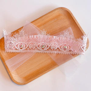 Diadema de Encaje con Flores para Bebé, Nueva Serie 2025, Correa con Flores de Perla Inmortal, Diadema Suave y Elástica para Bebé, Accesorios para el Cabello - Product Image 4