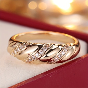 1pc Bague torsadée <span class=keywords><strong>ANGOL</strong></span> pour femme - Bijou sophistiqué pour mariage et fiançailles, cadeau abordable pour le quotidien et les occasions formelles - Product Image 1