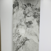 Vente en gros de panneaux muraux ignifuges pour décoration d'hôtel panneaux muraux UV en marbre feuille de mur de fond à installation rapide