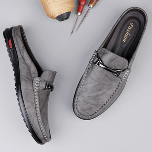 <span class=keywords><strong>Mules</strong></span> pour hommes sabots Penny mocassins chaussures plates Gommino sandales à enfiler pantoufles à enfiler pantoufles à enfiler en cuir à bout fermé - Product Image 5