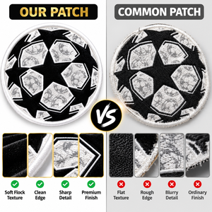 Maßgefertigter 3D-Flockpatch für Tatami-Fußballtrikots, Aufbügelbares Vereinsabzeichen für Stoff, Bedruckt mit Sublimationstechnik, Gesticktes Team-Logo - Product Image 3