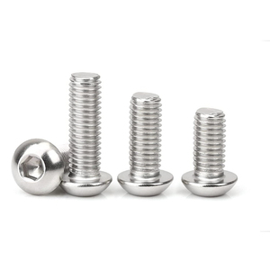 M5x0.8 ISO7380 304 Stainless Steel A2 Button Head Allen <b>Screws</b> Hex <b>Socket</b> Button Head Bolts - Product Image 2