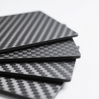 Cadre/pièces en carbone pour drone et UAV RC découpés par CNC, tissage uni et sergé, feuille de fibre de carbone 3k, surface brillante/mate, noir