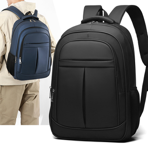 <span class=keywords><strong>Sac</strong></span> à <span class=keywords><strong>dos</strong></span> professionnel <span class=keywords><strong>bleu</strong></span> <span class=keywords><strong>marine</strong></span> pratique avec poches en filet : pour les essentiels de bureau et les escapades du week-end - Product Image 4