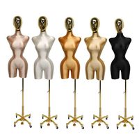 Mannequin de présentation femme BBL en PU, demi-corps, avec hanches généreuses, modèle avancé pour robes brésiliennes et tenues féminines