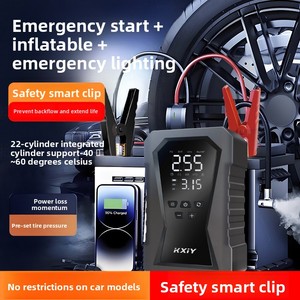 Tích hợp xe khẩn cấp cung cấp điện và Lạm Phát bơm đơn vị 12V xe xách tay ngân hàng điện Xe pin Boost Booster - Product Image 6