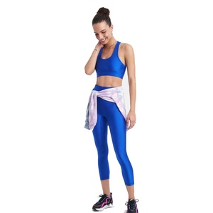 Sujetador deportivo sexy al por mayor para mujer, de soporte medio, transpirable, para gimnasio, yoga, talla grande, 100% poliéster, elástico en cuatro direcciones - Product Image 3