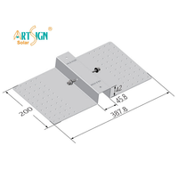 Plaque solaire ballastée Certification CE Solutions solaires pour toits plats Panneau d'art en acier et en aluminium