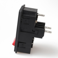 Prise IEC LZ-14-F15 avec fonction double fusible, 3 prises industrielles, fiche 10A avec prise