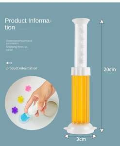 화장실 젤 스탬프, 6 종 향기 변기 클리너 젤, 오래 지속되는 꽃 모양의 욕실 방향제, 신선한 향기 유지 - Product Image 3