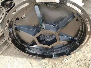 D400 dễ uốn sắt CE ISO9001 chứng nhận manhole bìa cho an toàn đường bộ và thoát nước/nước thải với Đen bitum xử lý bề mặt - Product Image 3