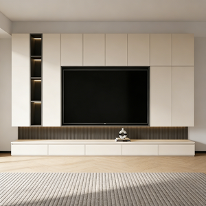 Mueble <span class=keywords><strong>de</strong></span> TV Flotante Moderno <span class=keywords><strong>de</strong></span> Madera Personalizado BALOM para Apartamentos Pequeños, Sala <span class=keywords><strong>de</strong></span> Estar, Uso Doméstico, Soporte <span class=keywords><strong>de</strong></span> TV para Hotel - Product Image 3