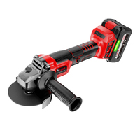 Meuleuse d'angle sans fil 21V, batterie lithium grande capacité, disque de coupe 110mm, meuleuse portable pour la découpe et le polissage