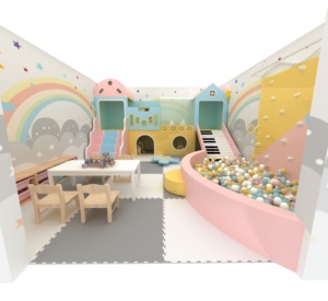 Premium Quality Indoor Playground Cute Cartoon Play Set with Soft <b>Plastic</b> <b>Blocks</b> Toy Cars for Commercial Use 100-500kg Capacity - Product Image 4