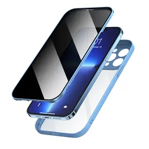 Полноразмерный защитный чехол для iphone 13 mini pro max, 9H, стеклянный экран, защита экрана iphone, защита от шпионов