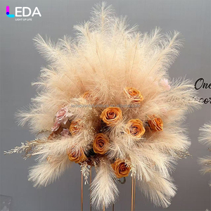 Centre de table en fleurs artificielles <span class=keywords><strong>taupe</strong></span> brun populaire LEDA pour la décoration de mariage - Product Image 3