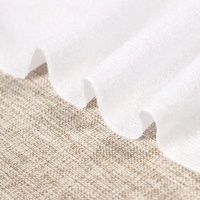 Fabrication pas cher prix blanc chaîne tricotage entoilage tricoté en chaîne tissu brossé brossé brossé tricot en chaîne