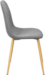 American Style <strong>Grey</strong> <strong>Dining</strong> <strong>Chairs</strong> <strong>Set</strong> <strong>of</strong> <strong>4</strong> Modern Fabric Hotel Use - Product Image 5