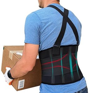 Ceinture de soutien du bas du dos réglable pour le levage et la construction lourds. Dispositif de <span class=keywords><strong>traction</strong></span> et de correction d'entrepôt. - Product Image 1