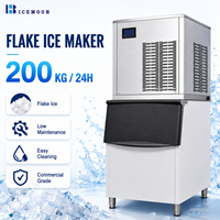 Équipement à glace en flocons pour la transformation des aliments et des boissons, provenant de machines à glace commerciales avec une puissance de 1180 W et une manipulation facile des flocons