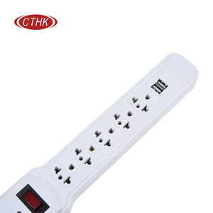Hot loại 5 ổ cắm chúng tôi mở rộng dây với 2 cổng USB và chuyển đổi sạc Ổ cắm điện - Product Image 4