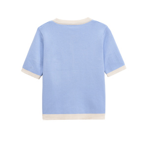 TAOP&ZA 2025 Nuova Collezione Primavera Donna, <span class=keywords><strong>Cardigan</strong></span> in Maglia Casual con Bottoni Dorati, Manica Corta e Collo Tondo 1822106 - Product Image 3