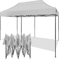 Nouvelle conception 2025 – Tente pliante renforcée et imperméable 600D 2x3m, 3x4.5m, 2x2m avec sac de transport PIXINGKE PXK-N3 – Poteaux en acier résistants aux UV