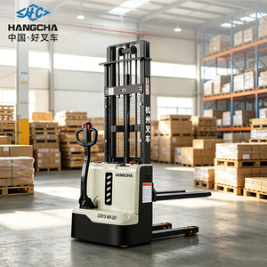 รถยกพาเลทแบบเดินตาม Hangcha ได้รับการรับรองมาตรฐาน CE รับน้ำหนัก 1500 กก. ยกสูงได้ 2500 มม. แบบอัตโนมัติเต็มรูปแบบ  ความจุบรรทุก 1500 กก. - Product Image 1