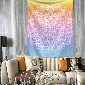 Декоративный гобелен в стиле бохо, настенный цветок, гобелен в виде мандалы, настенное искусство для дома, спальни, ванной комнаты - Product Image 2