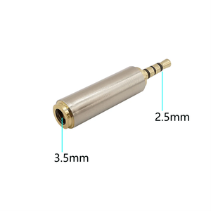 Conector chapado en oro de 2,5mm a 3,5mm, adaptador de Audio estéreo, convertidor de conector macho de 2,5mm a hembra de 3,5mm para auriculares - Product Image 2