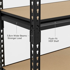 <span class=keywords><strong>Étagère</strong></span>s métalliques robustes sans boulons, rayonnages utilitaires à rivets perforés, <span class=keywords><strong>étagère</strong></span>s de rangement robustes - Product Image 3