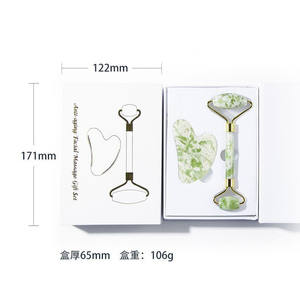 Vente en gros <span class=keywords><strong>de</strong></span> rouleaux <span class=keywords><strong>de</strong></span> jade naturel <span class=keywords><strong>de</strong></span> haute qualité, sans bruit, pour le visage et outils <span class=keywords><strong>de</strong></span> grattage Gua Sha pour femmes - Product Image 1