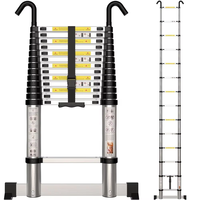 Échelles télescopiques pliantes modernes en aluminium pour tente de toit, avec verrouillage manuel, étanches, capacité de charge 150 kg
