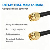 Cable Coaxial ANNXIN Premium RG142 SMA Macho a SMA Macho de 50 Ohmios, Extensión de Antena de Baja Pérdida para Equipos de Red 3G 4G 5G LTE