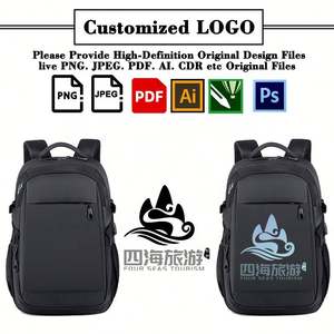 Mochila Plegable Impermeable Delgada y Suave WSY551 para Hombre, Mochila para Portátil Oxford para Negocios con Puerto de Carga USB - Product Image 2