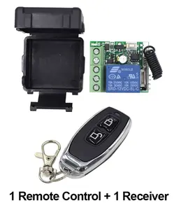 Mini Receiver DC 12V 1CH Relay Receiver Module Universal Wireless 433 MHz RF Transmitter Remote Control